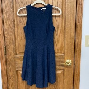 Navy blue midi dress